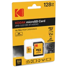 KODAK microSD ULTRA PERFORMANCE Class 10 UHS-1 U3 V30 A1