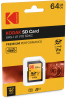 KODAK SD PREMIUM PERFORMANCE Class 10 UHS-I U1 V10 pack 64GB